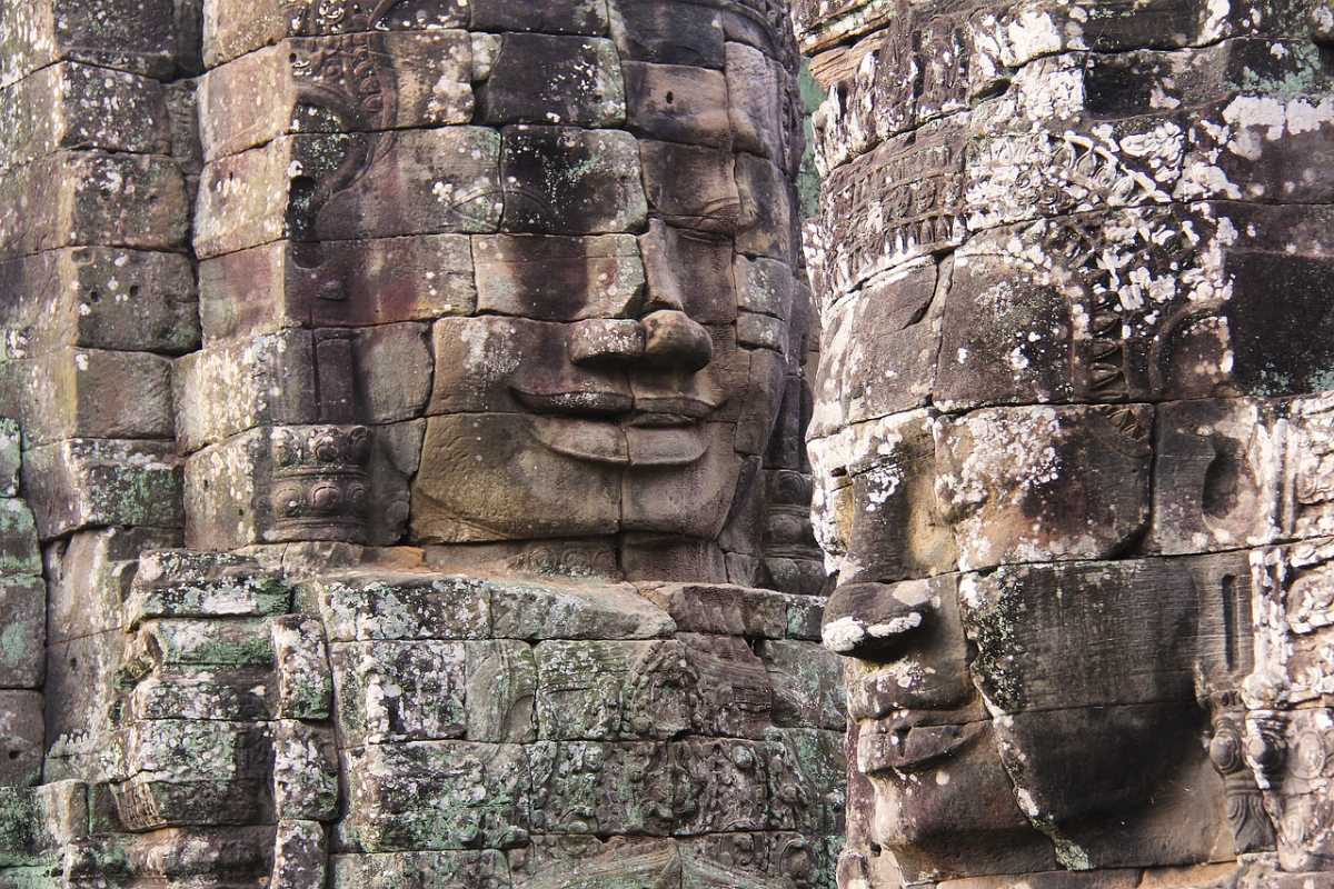 The Smiling Faces at Bayon Temple