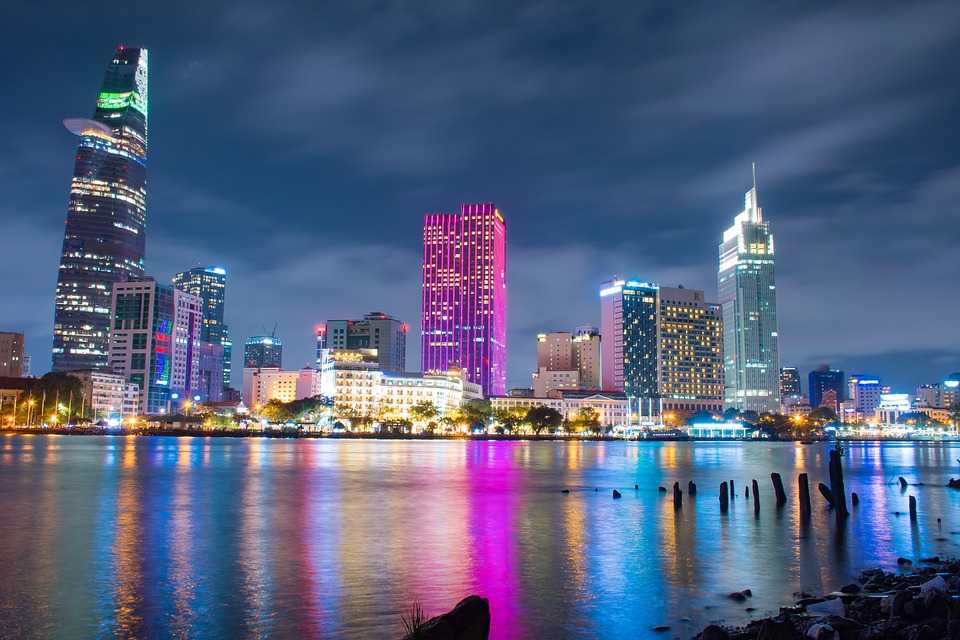 Saigon River at Night