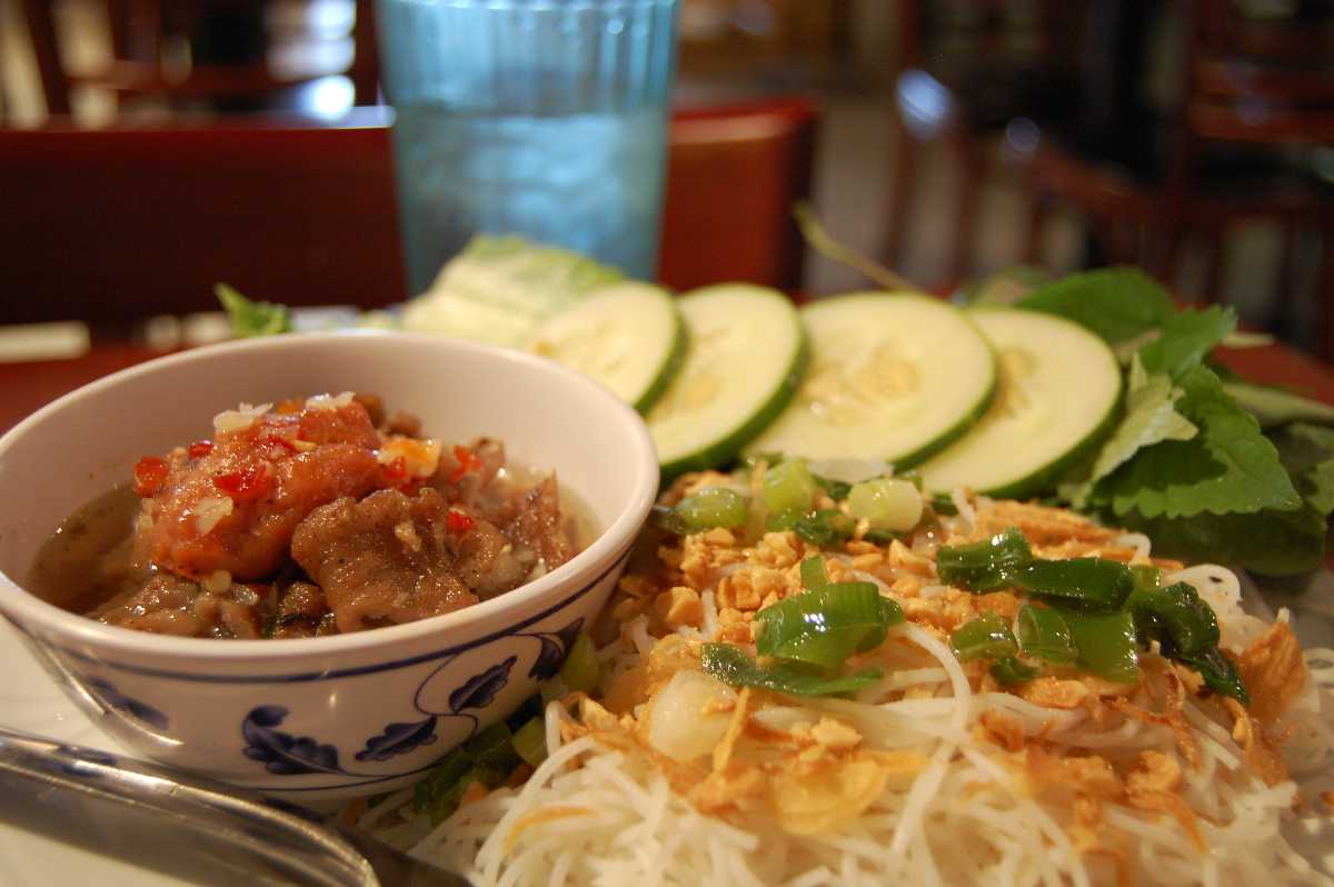 Vietnamese Food at Bao Son Paradise Park Hanoi Vietnam