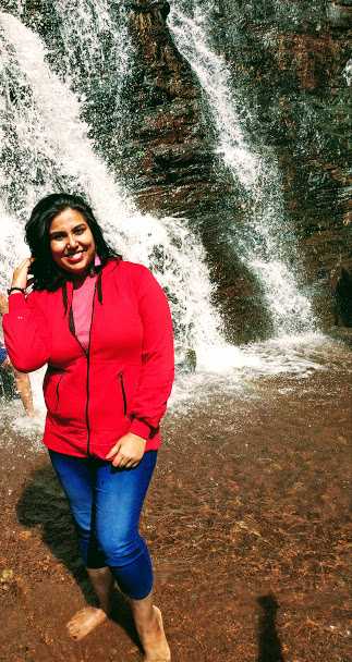 Posing at Jhari Falls