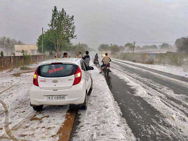 Hail Storm in Rajasthan