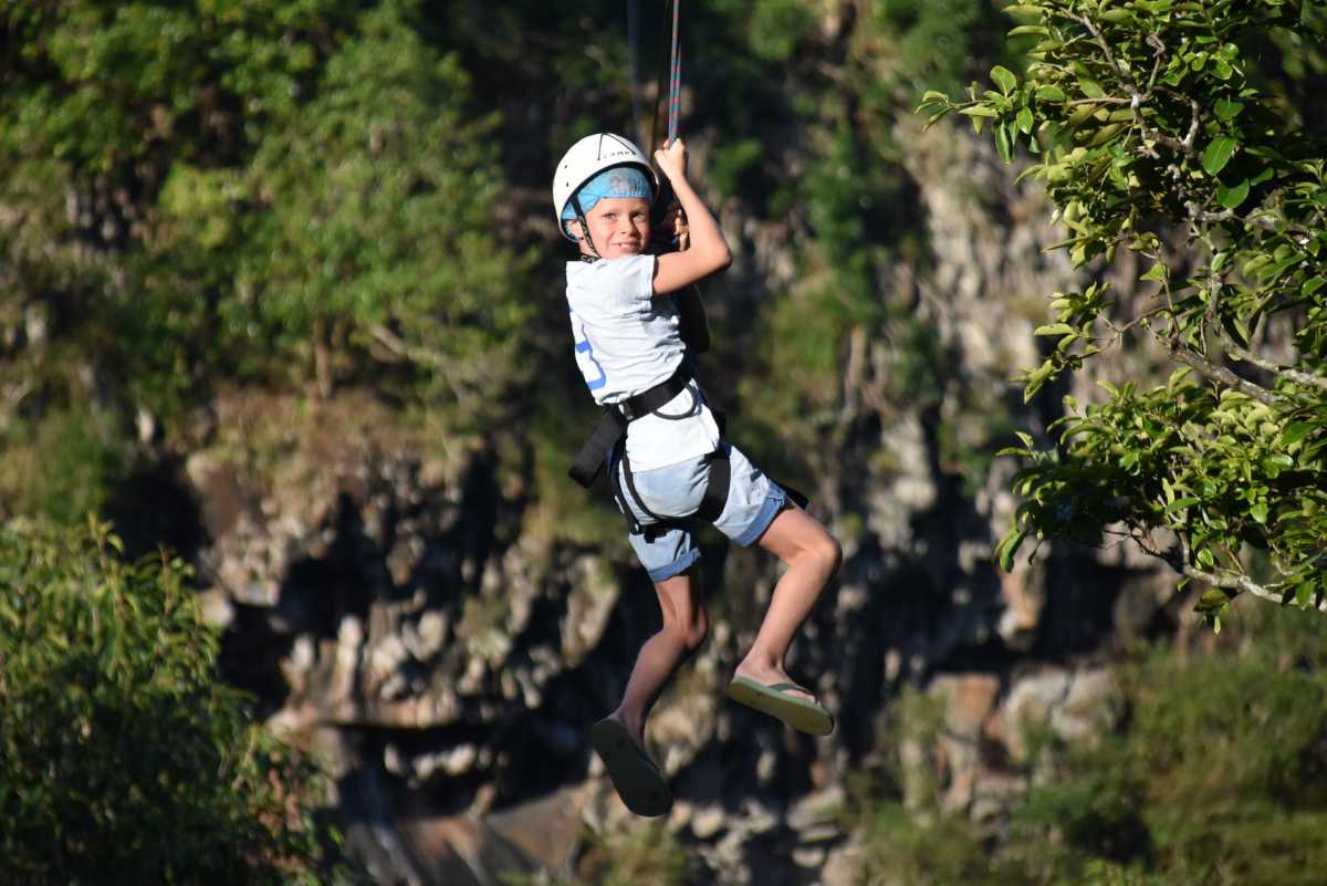 Ziplining in Lavilleon Natural Forest