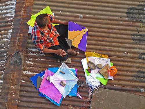 Roof top set up for Kite Flying