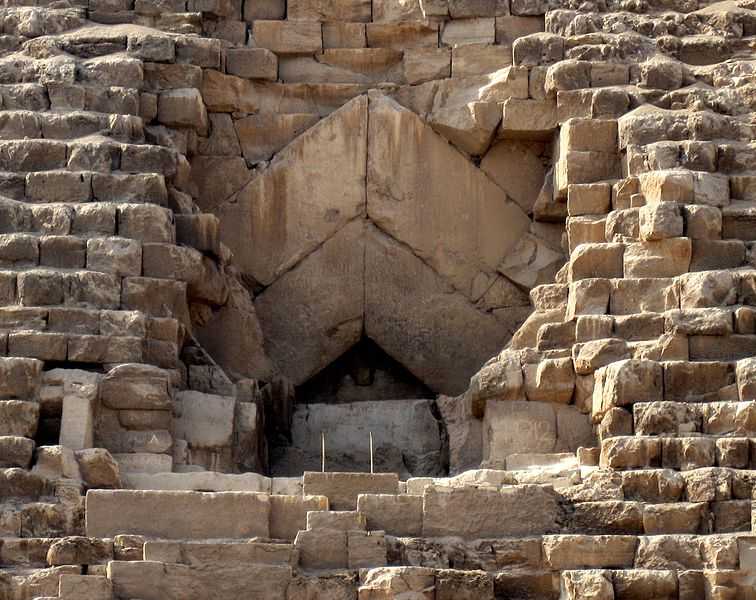 Entrance to the Great Pyramid of Giza