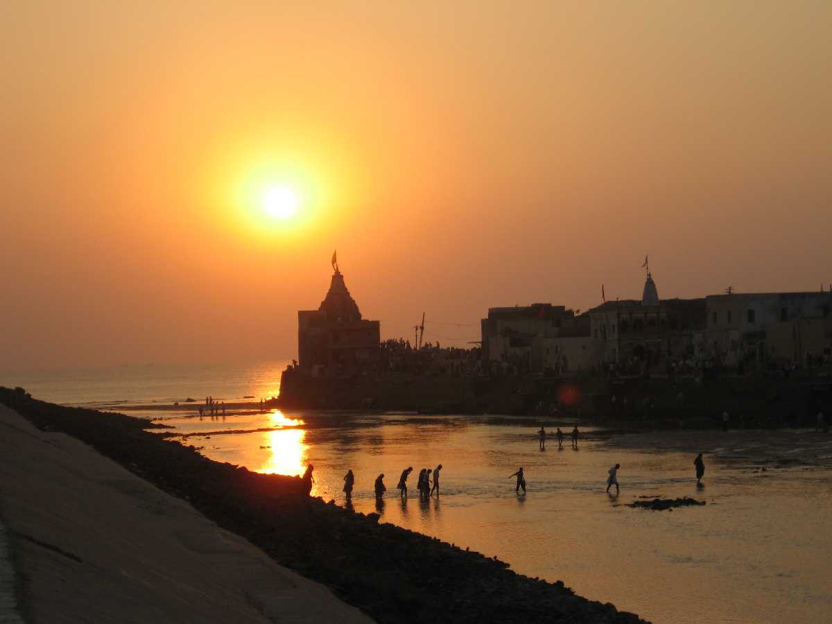 Sunset at Dwarka