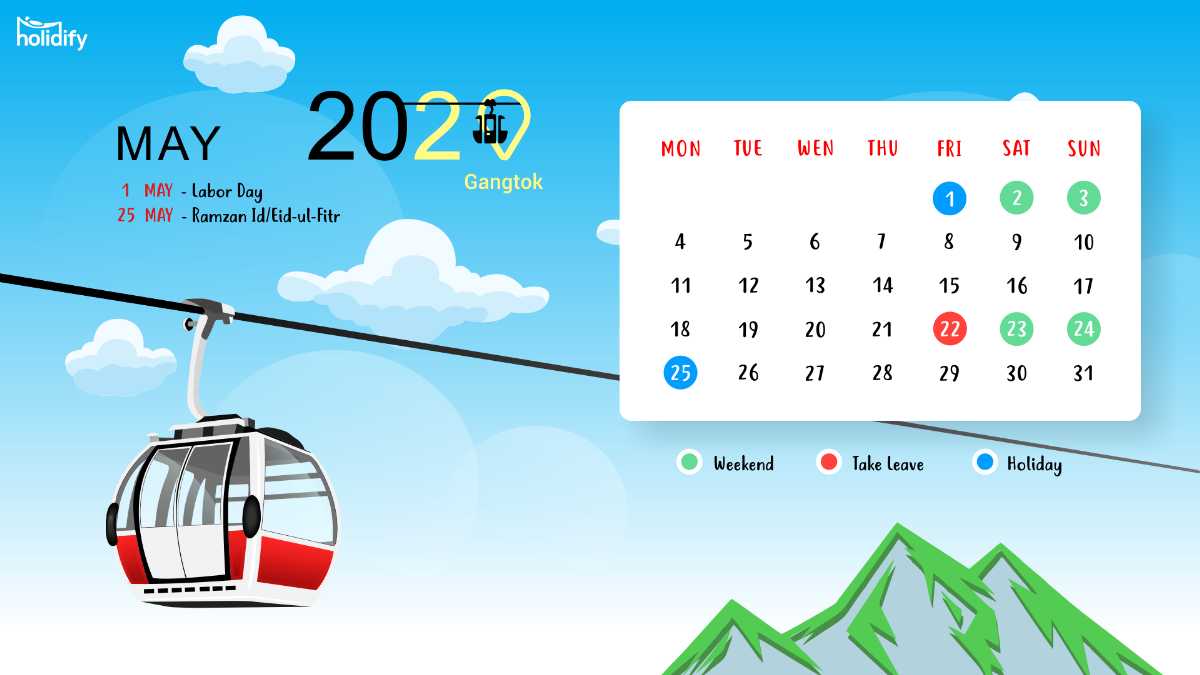 May Holiday Calendar