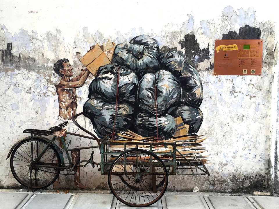 Trishaw mural, Art of Oldtown Ipoh