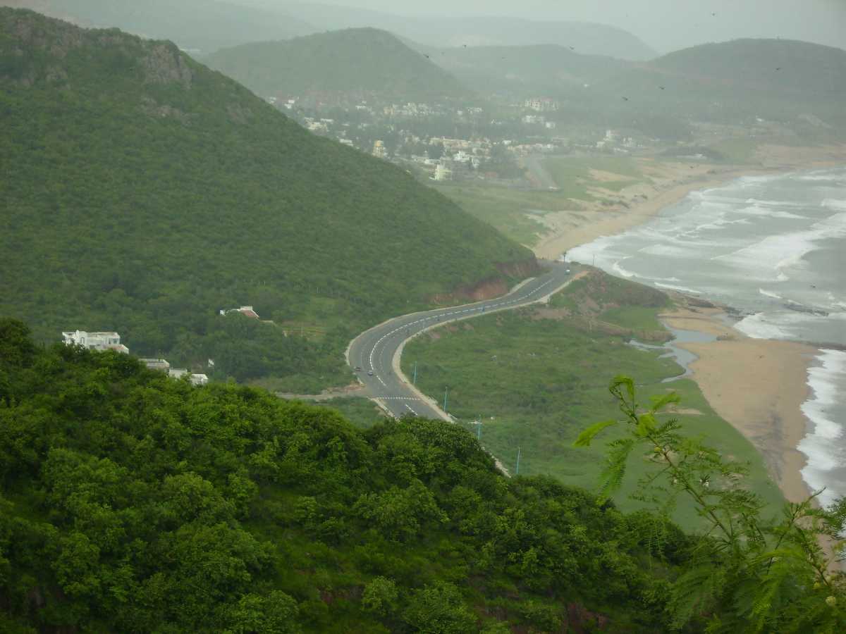 Beach road from Kailashagiri