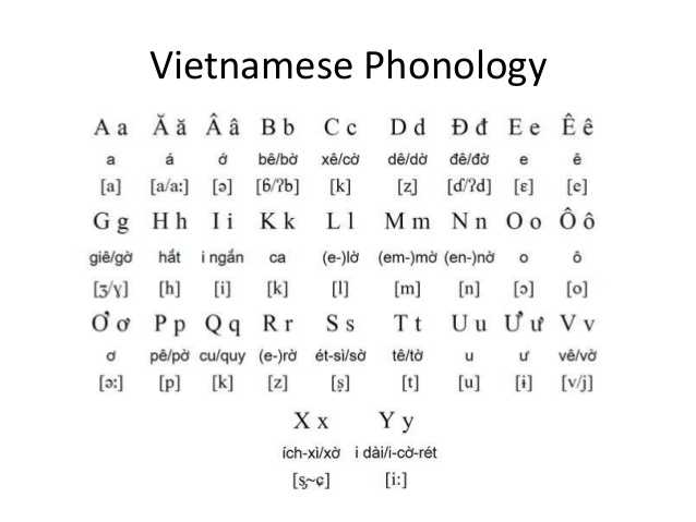 Languages in Vietnam, Vietnamese Phonology