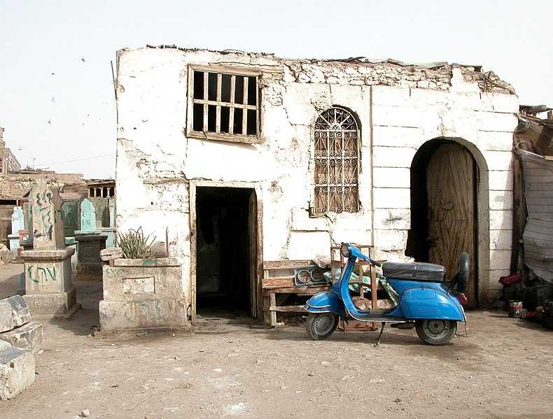 Residence built inside the Tomb premises in Northern Cemetery, Cairo