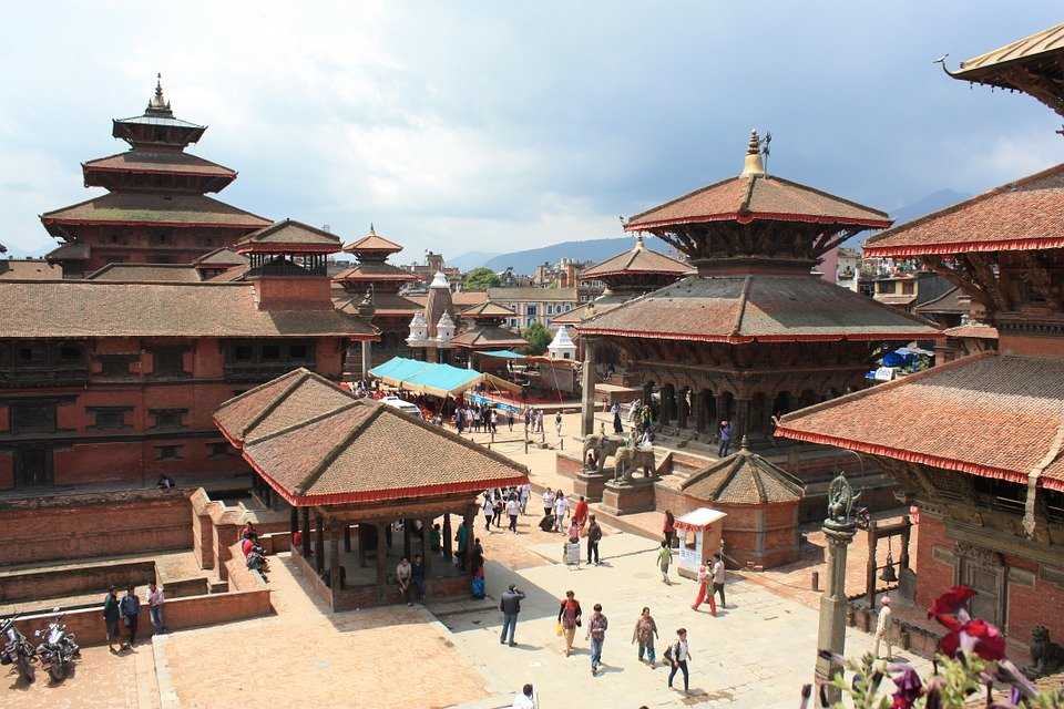 The scene of the Great Durbar Square.