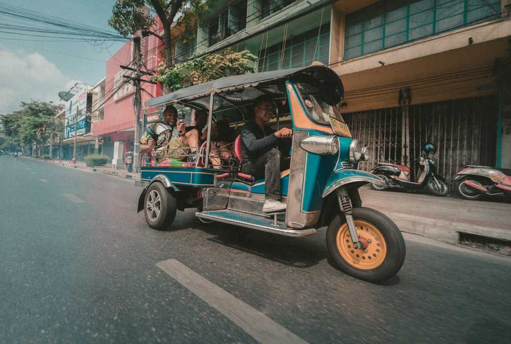 Tuk tuk is the most famous mode of transport in Thailand