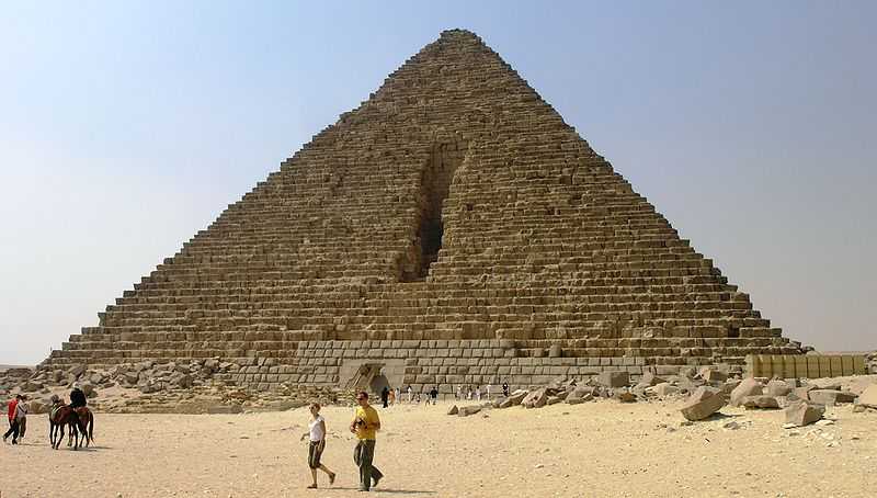 Damage on the Northern Face of the Pyramid