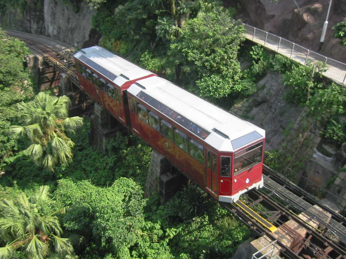 The Peak Tram in Hong Kong