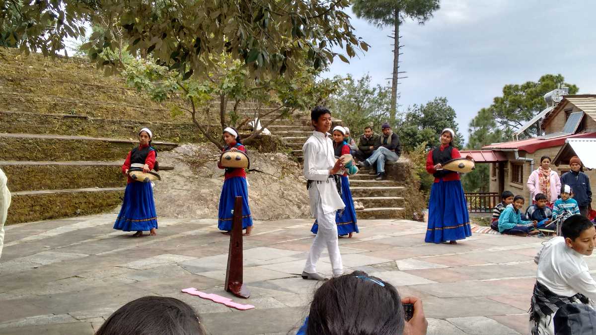 Kids Practicing Kumaoni Dance