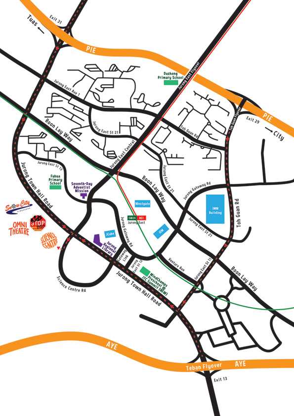 Science Centre Singapore Direction Map