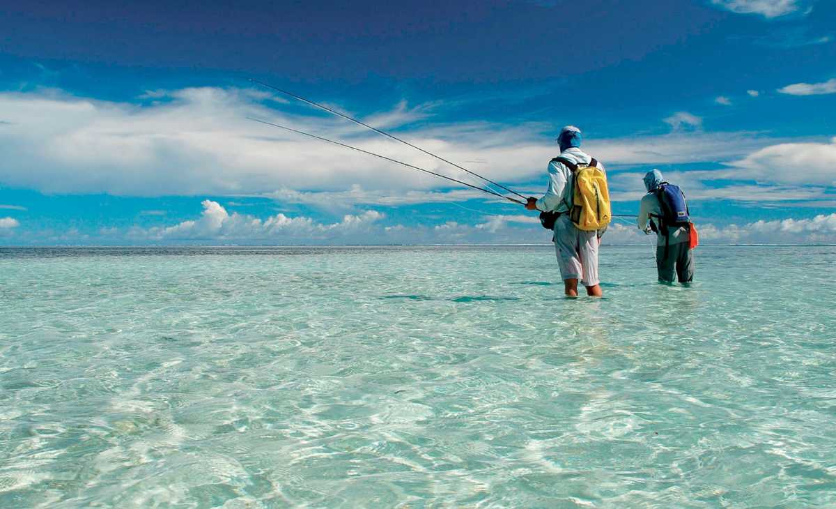 Fishing at Alphonse Island