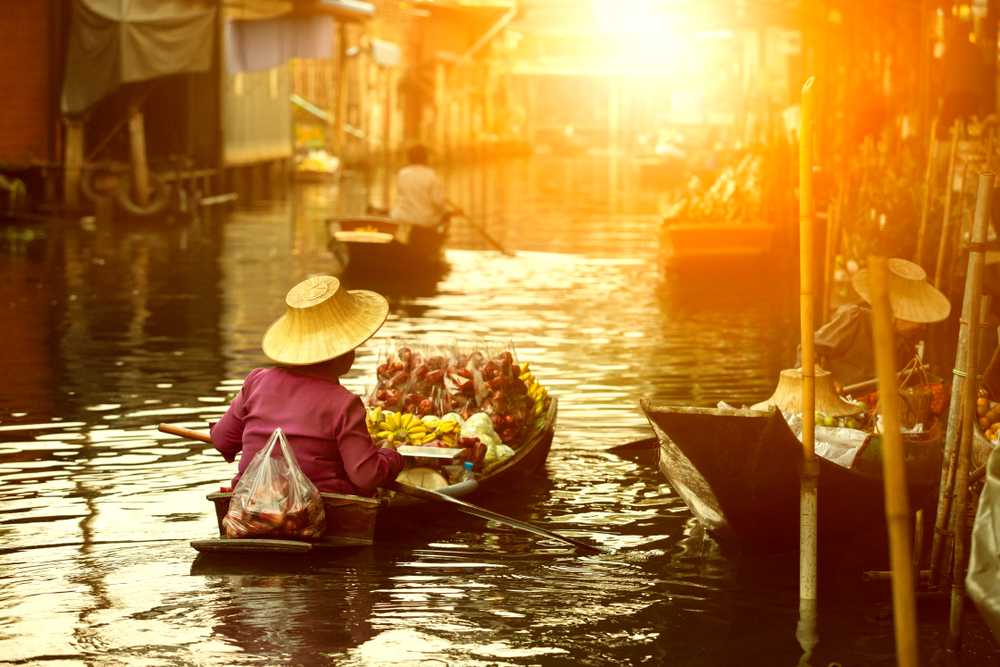 Floating Market Bangkok, Sunrise in Bangkok