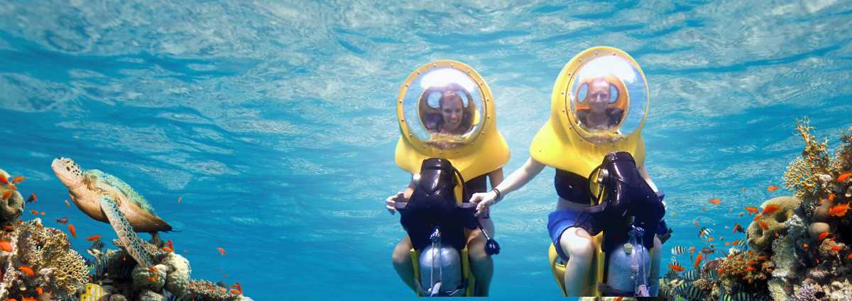 underwater scooters in Maldives