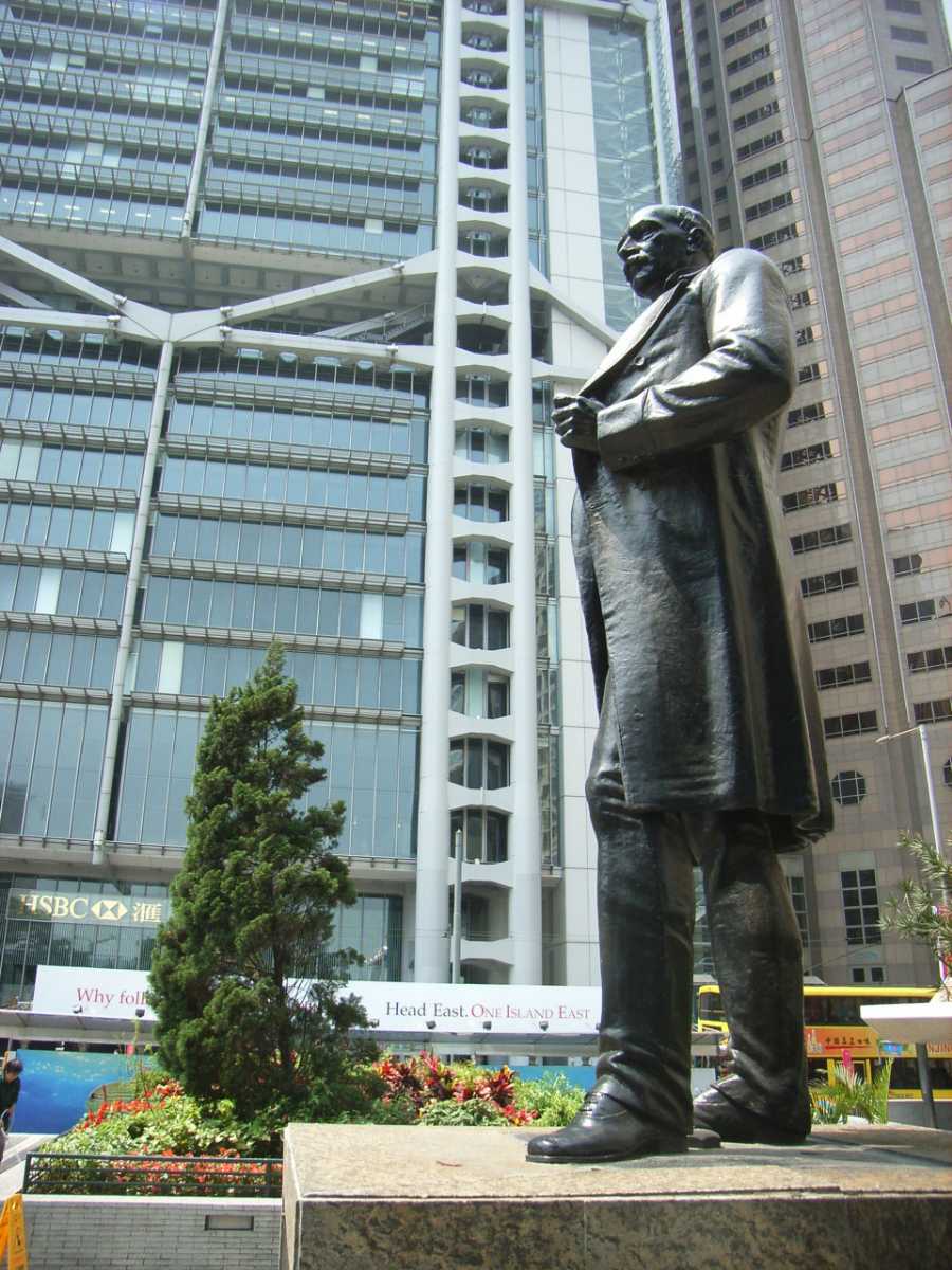 The HSBC headquarters at Statue Square Hong Kong