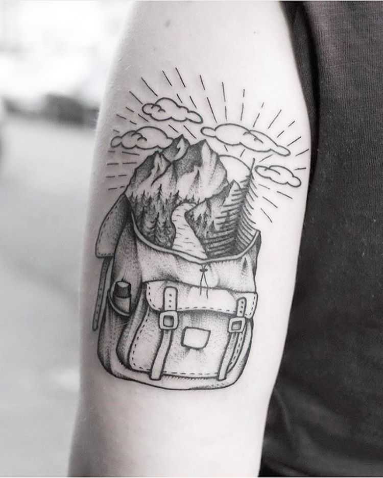 travel symbol tattoo