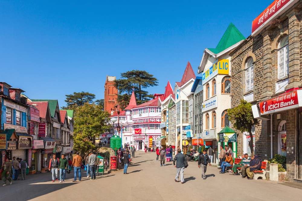 The Mall Road Of Shimla Location Shops Cafes Holidify