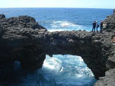 Le Souffleur is a natural maritime geyser. A Touristic site on the