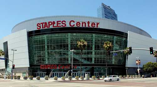 staples center com