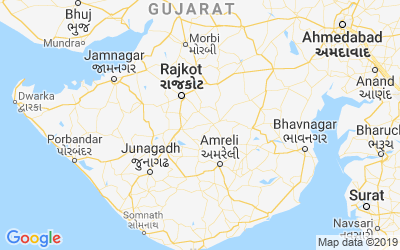 gujarat tourism map with distance